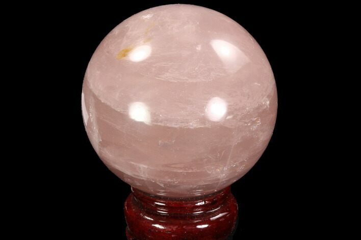 Polished Rose Quartz Sphere - Madagascar #93006